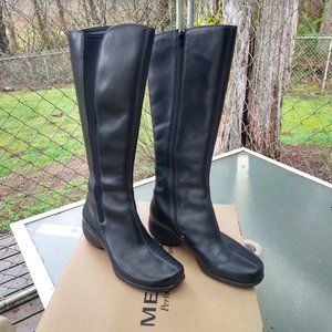 Tall black boots - like new Merrell Spire Peak